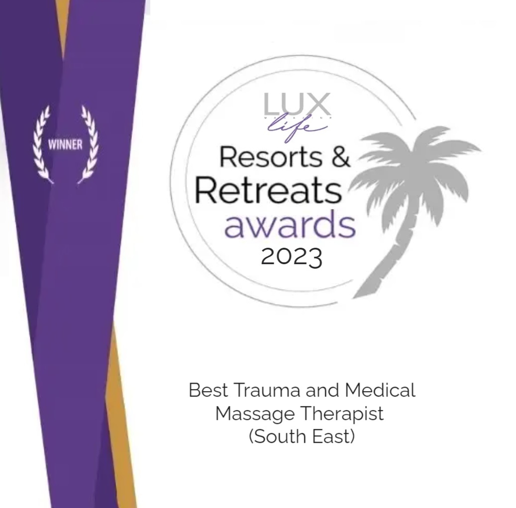 Lux Resorts & Retreats Awards - Best Trauma & Medical Massage Therapist (South East) 