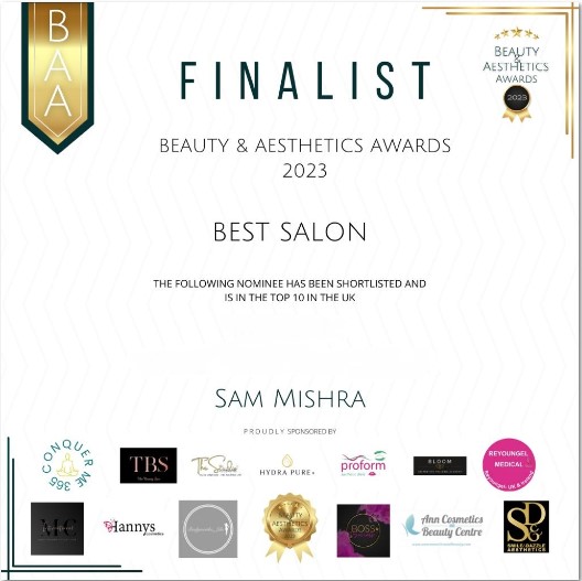 Beauty & Aesthetics Awards - Best Salon (Finalist)